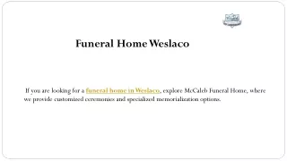 Funeral Home Weslaco