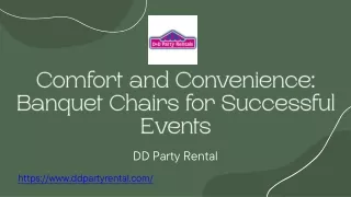 Comfort and Convenience Banquet Chairs for Successful Events