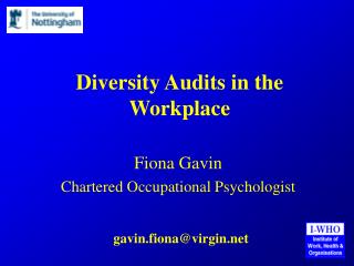 Diversity Audits in the Workplace