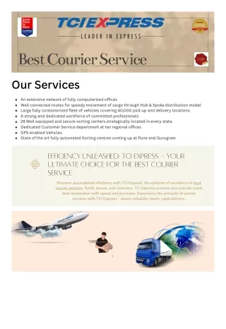 best  courier services