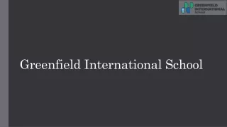 INTERNATIONAL SCHOOL