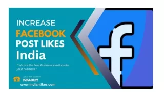 Increase Facebook Post Likes India - IndianLikes