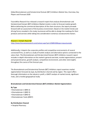 Bromodomain and Extraterminal Domain (BET) Inhibitors