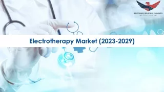 Electrotherapy Market Size, Growth and Research Report 2029.