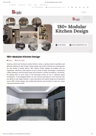 180  Modular Kitchen Design