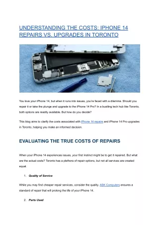 UNDERSTANDING THE COSTS_ IPHONE 14 REPAIRS VS