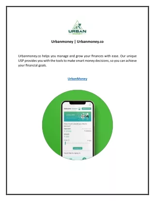 Urbanmoney | Urbanmoney.co