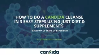 Revolutionizing the Candida Cleanse: A 3-Step System