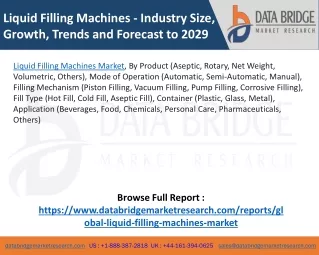 Liquid Filling Machines Market