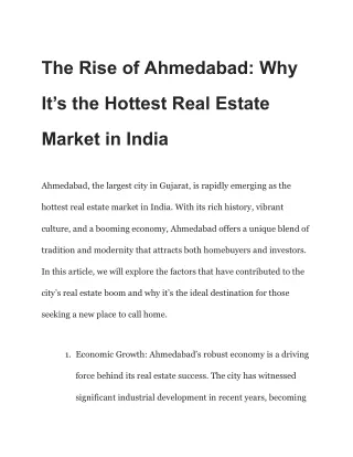 The Rise of Ahmedabad_ Why It’s the Hottest Real Estate Market in India