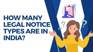 How Many Legal Notice Types are in India