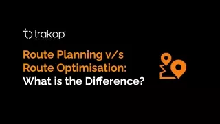 Understanding the Distinction Between Route Planning and Optimization