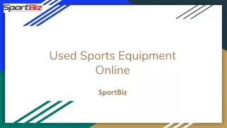 Used Sports Equipment Online