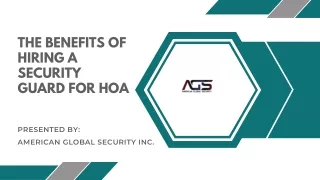 The Benefits of Hiring a Security Guard for HOA