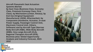 Aircraft Pneumatic Seat Actuation Systems Market PDF