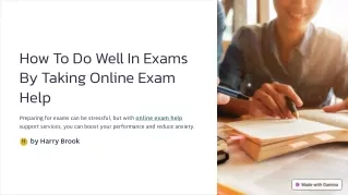 How To Do Well In Exams By Taking Online Exam Help