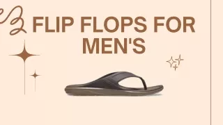 Buy Stylish Flip Flops For Men In India