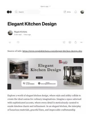 Elegant Kitchen Design