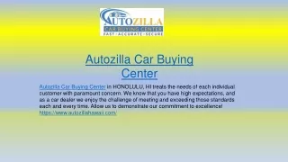 Auto Zilla Car Buying Center
