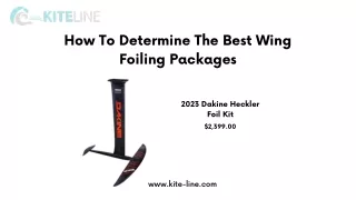 How To Determine The Best Wing Foiling Packages