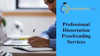 Professional Dissertation Proofreading Services