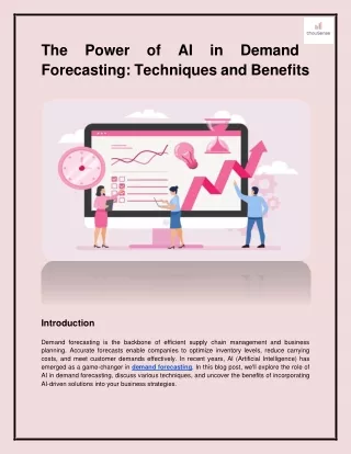 The Power of AI in Demand Forecasting: Techniques and Benefits