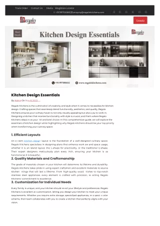 Kitchen Design Essentials