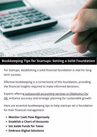 Bookkeeping Tips for Startups Setting a Solid Foundation