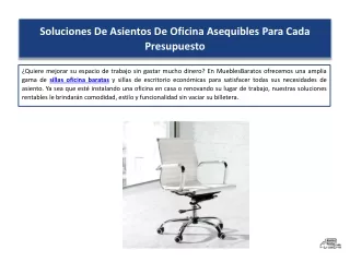 Soluciones De Asientos De Oficina Asequibles Para Cada Presupuesto