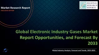 Electronic Industry Gases Market is Expected to Gain Popularity Across the Globe by 2033