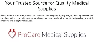 Your Trusted Source for Quality Medical Supplies