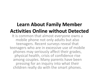 Learn Children Activities Online without Detected