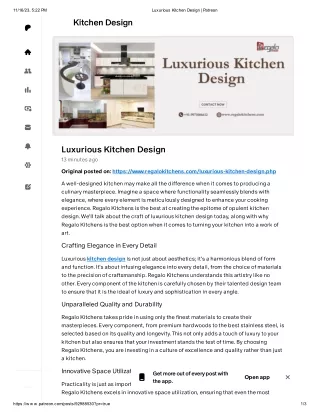 Luxurious Kitchen Design