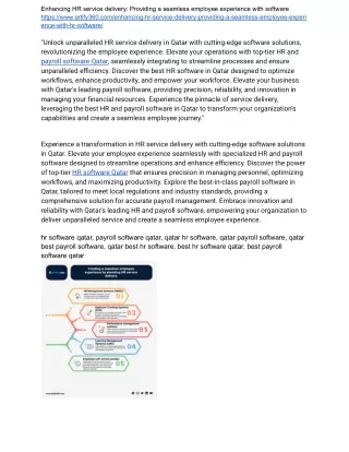Simplify HR in Qatar: Streamlined Software Solutions