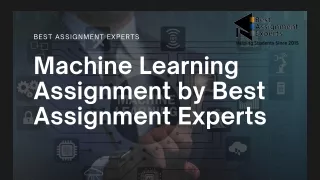 Machine Learning Assignment Help by Experts