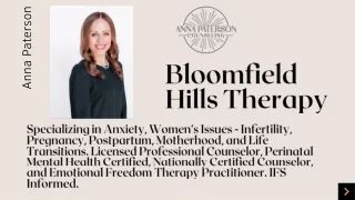 Bloomfield Hills Therapy