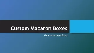 Custom Macaron Boxes