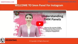 Smm Panel For Instagram