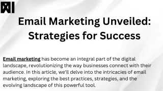 Email Marketing Unveiled Strategies for Success