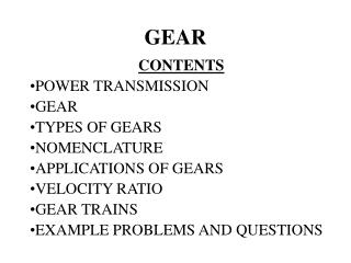 GEAR