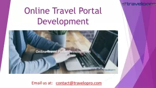 Online Travel Portal Development