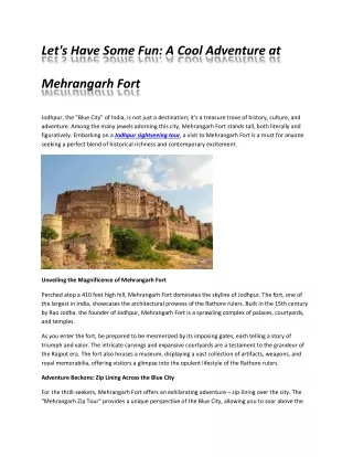 mehrangarh fort