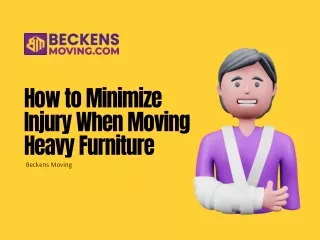 How to Minimize Injury When Moving Heavy Furniture