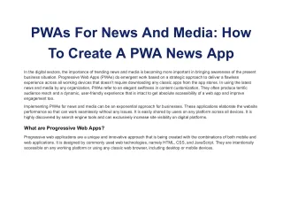 PWAs For News And Media_ How To Create A PWA News App