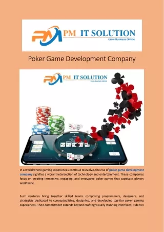 Poker Game Development company