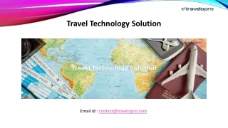 Travel Technology Solution