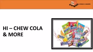 Hi Chew Cola in NZ | Free Swift Delivery on  Order Over $300 |Stock4Shops