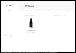 Beard Oil For Men