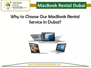 Why to Choose Our MacBook Rental Service In Dubai?