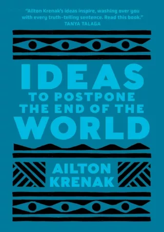 [PDF READ ONLINE]  Ideas to Postpone the End of the World